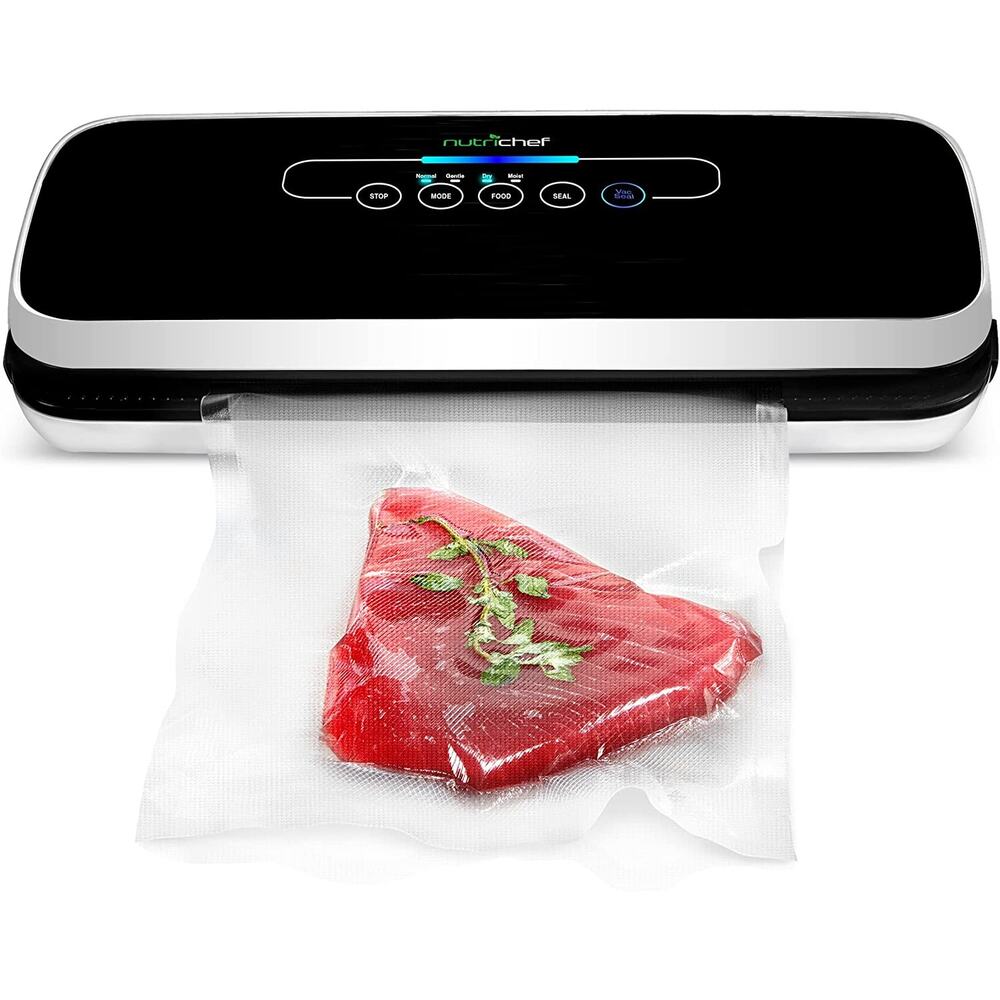 Nutrichef PKVS18BK Automatic Food Vacuum Sealer Air Sealing System Black NEW